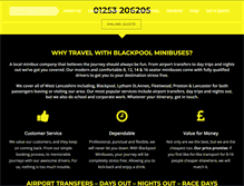 Tablet Screenshot of blackpoolminibuses.com